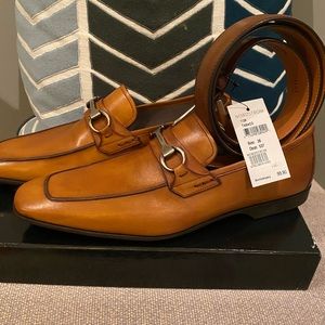 Magnani loafer with matching belt -never worn